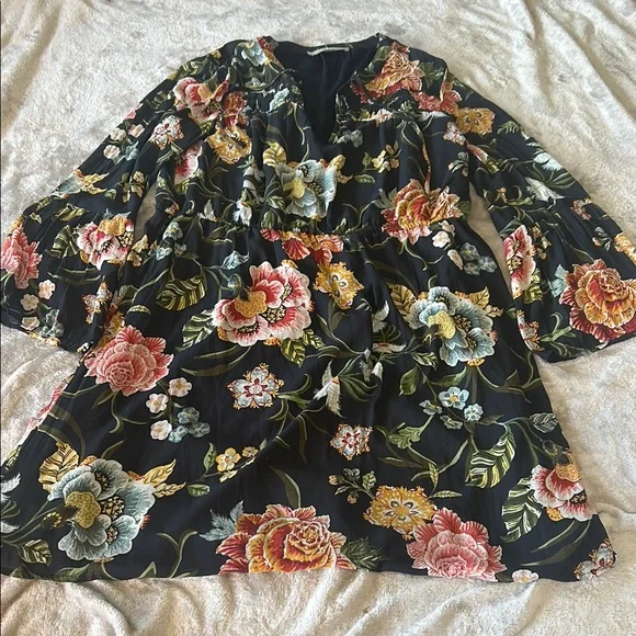Loft floral long sleeve dress - Picture 1 of 6